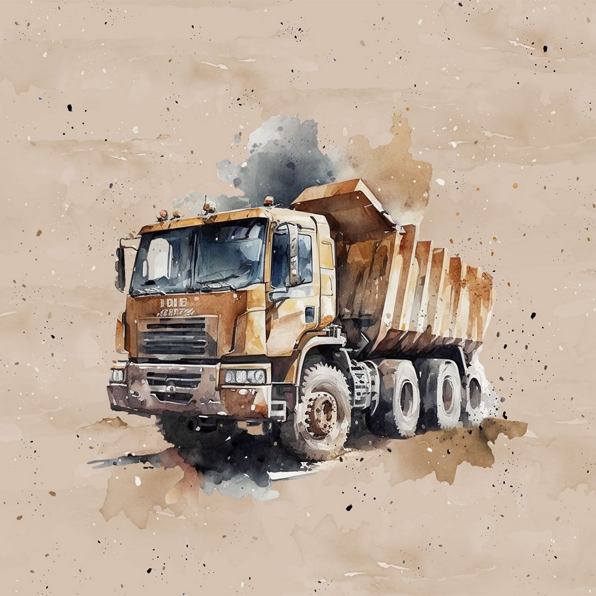 Teplákovina Sklápěcí auto, panel (E)