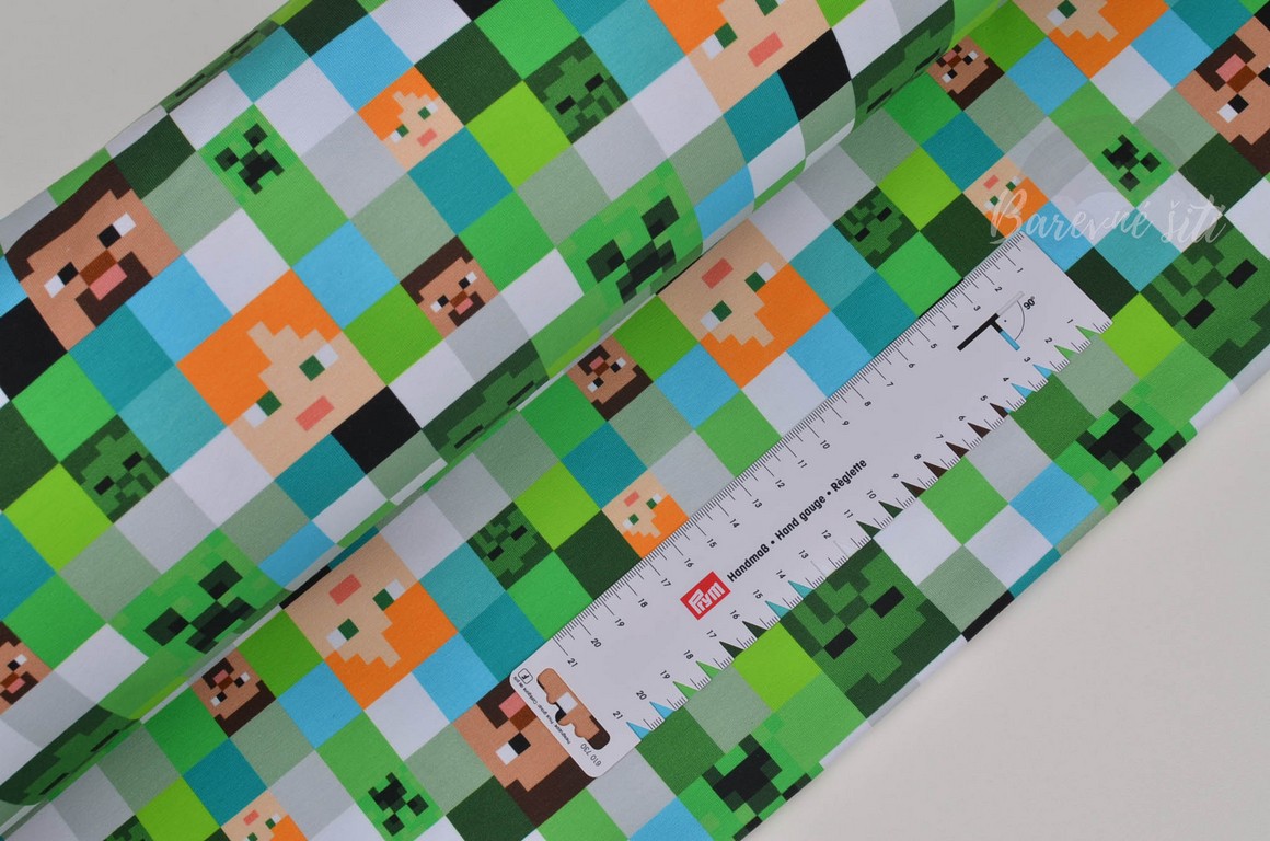 Teplákovina Minecraft kostičky (E)