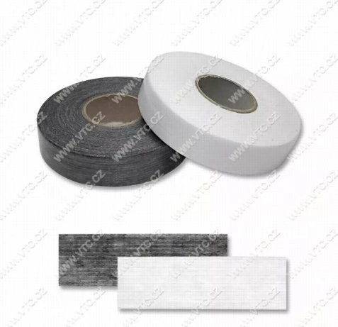 Vlizelín zažehlovací - pásek 30 mm bílý (E) 3m/ks