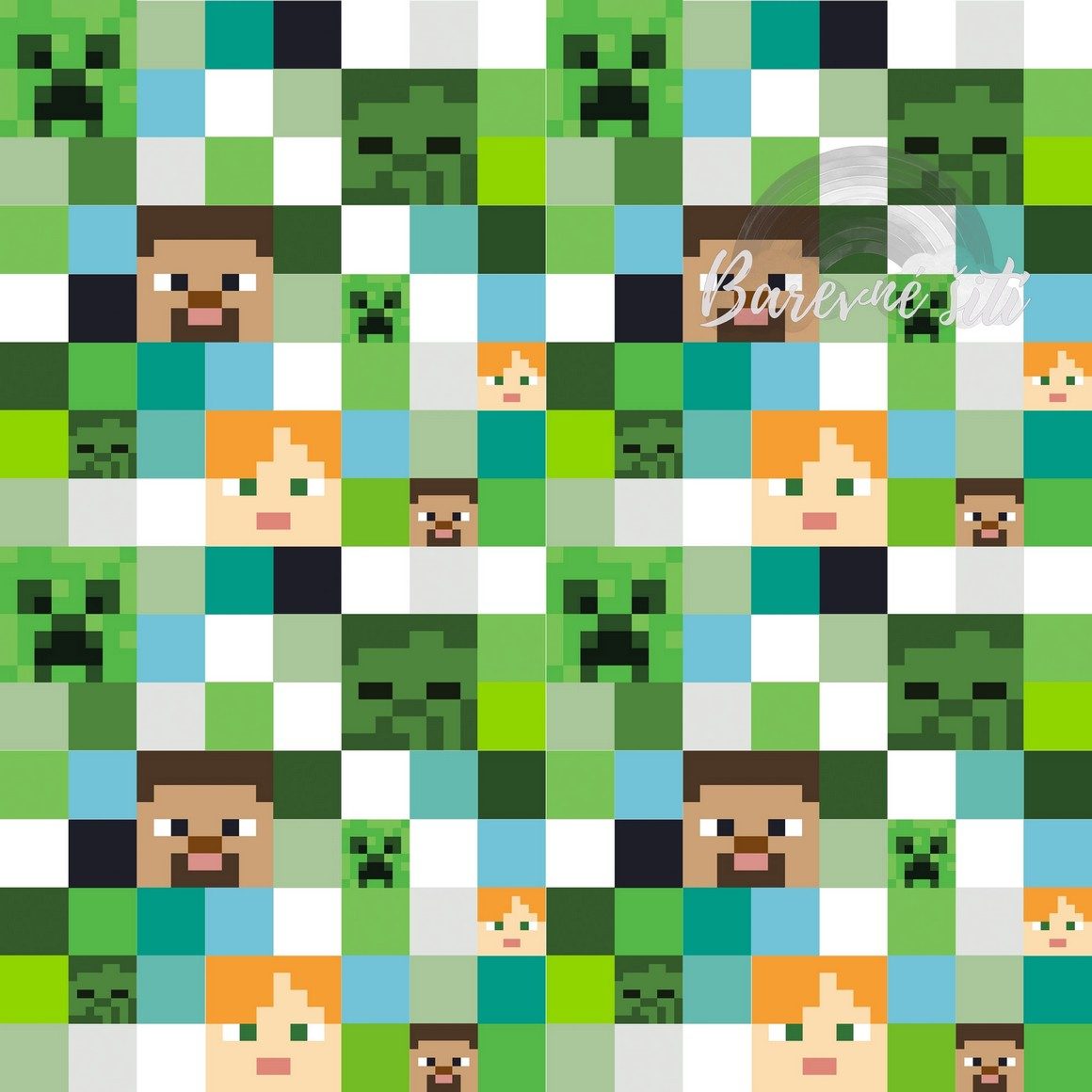 Úplet Minecraft kostičky (E)