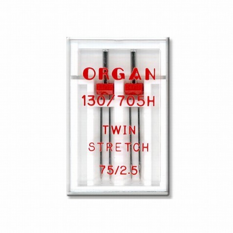 Dvojjehla rozteč 2,5mm Organ (E)