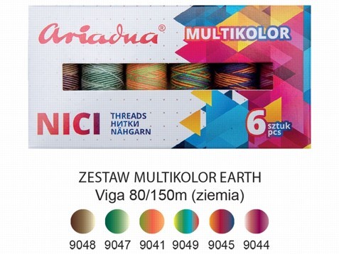 Nitě sada EARTH, Viga multicolor (E)