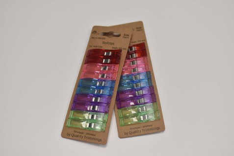 Barevné svorky velké na textil 10ks (E)