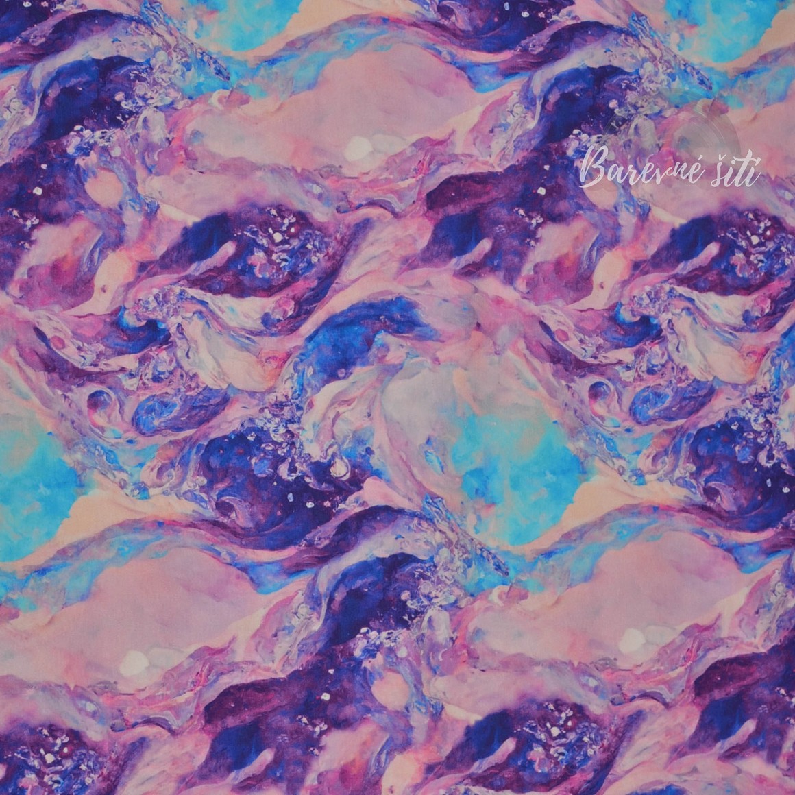 Úplet Blue Water Color Marble (E)