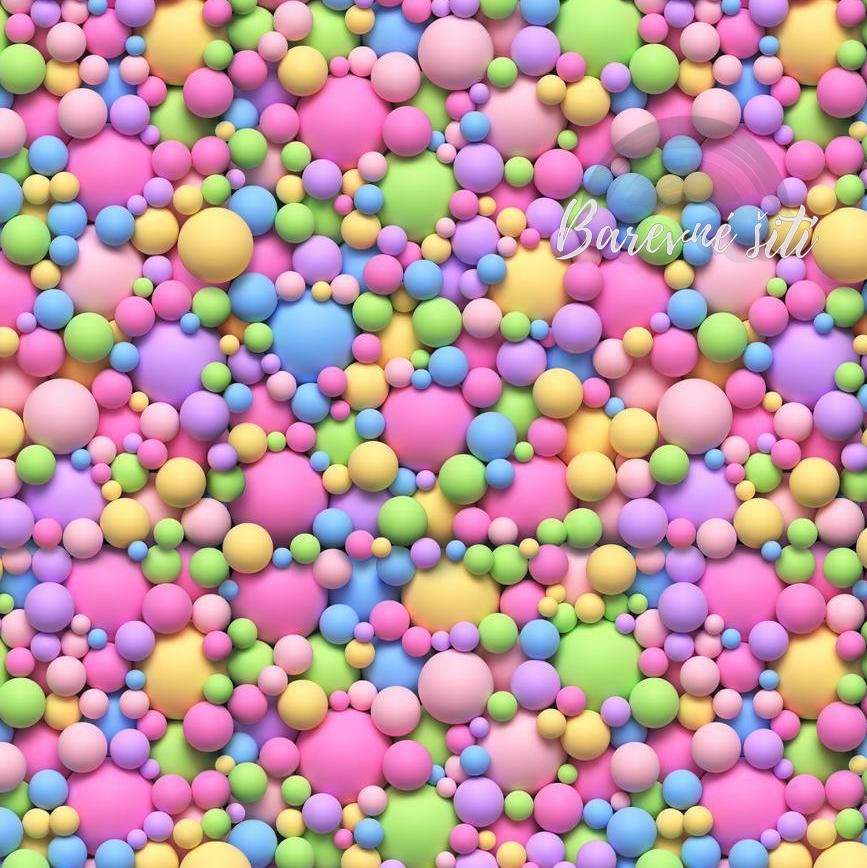 Úplet Pastelové 3D balonky (E)