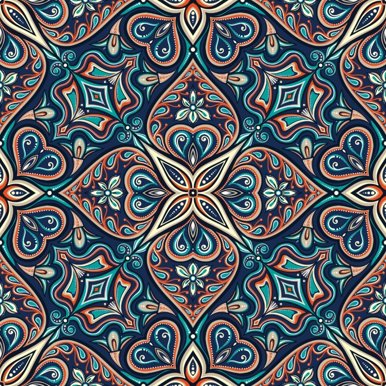 Úplet Mandalové ornamenty (E)