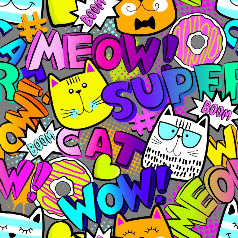 Úplet Kočky Meow (E)