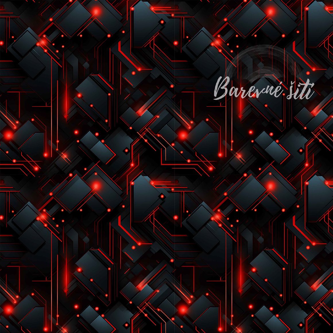 Úplet Červenočerný digitální (E)