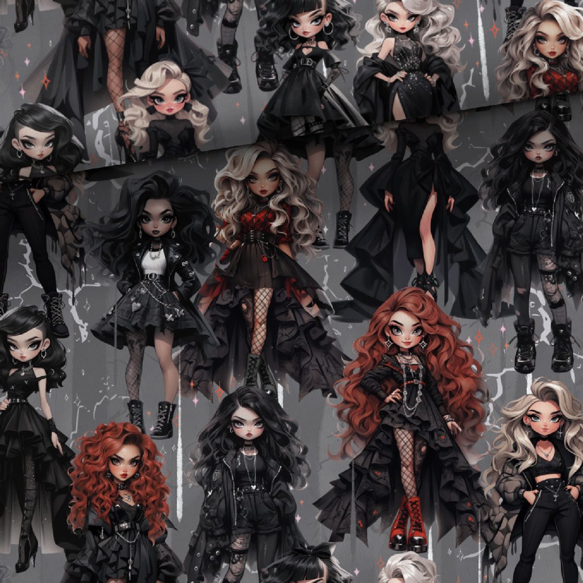 Teplákovina, Gothic girls (E)