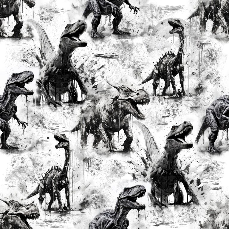 Úplet, Černobílí dinosauři (E)