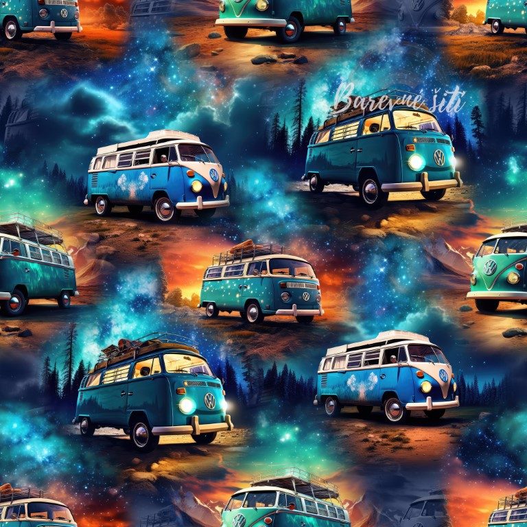 Teplákovina Modrý VW bus (E)
