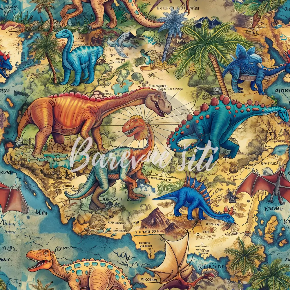 Úplet, Dinosauři na mapce (E)