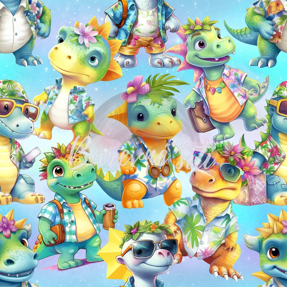 Teplákovina Hawaii dino (E)