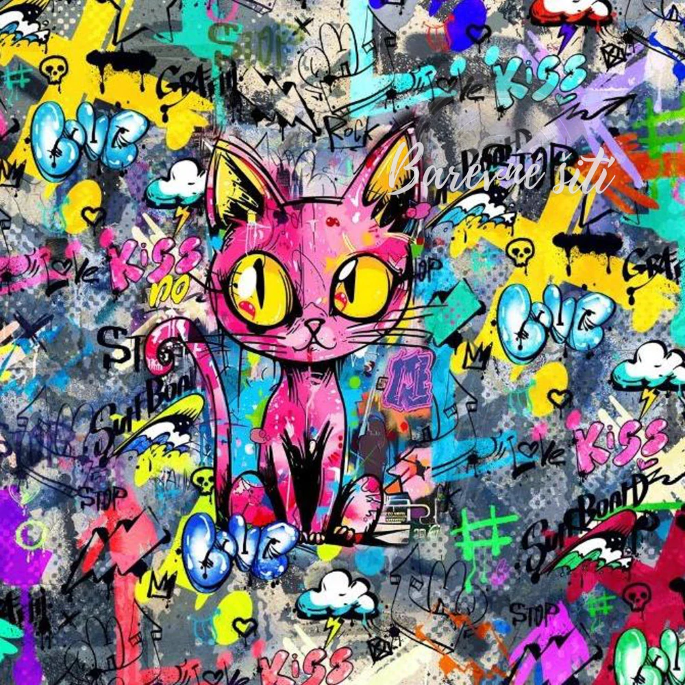 Úplet, Graffiti cat, panel (E)