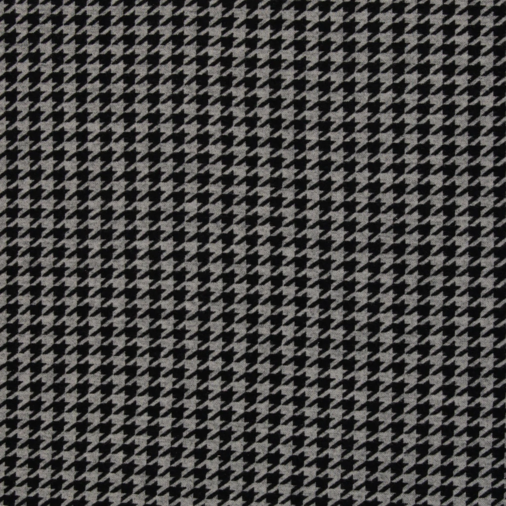 Jacquard Kohoutí stopa černá (E)