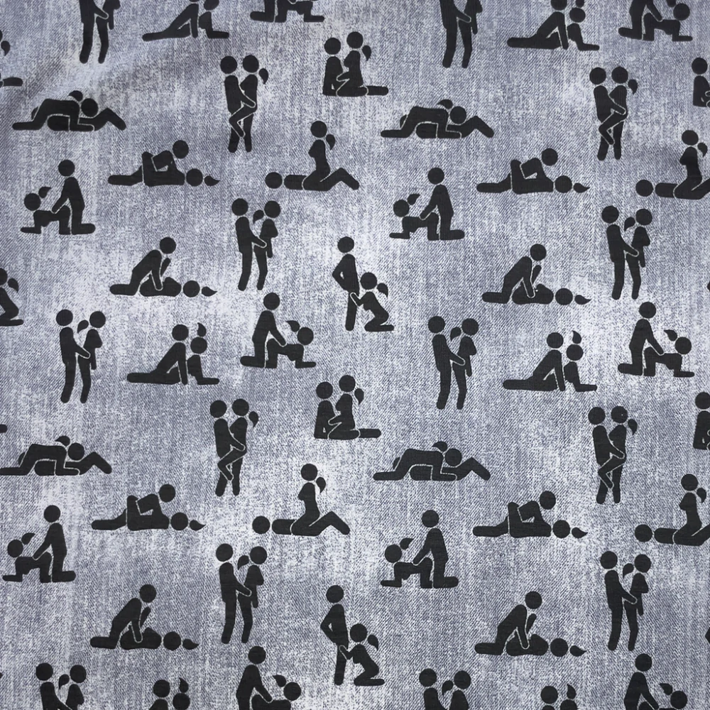 Úplet Kamasutra šedá jeans (E) 1,4m/ks