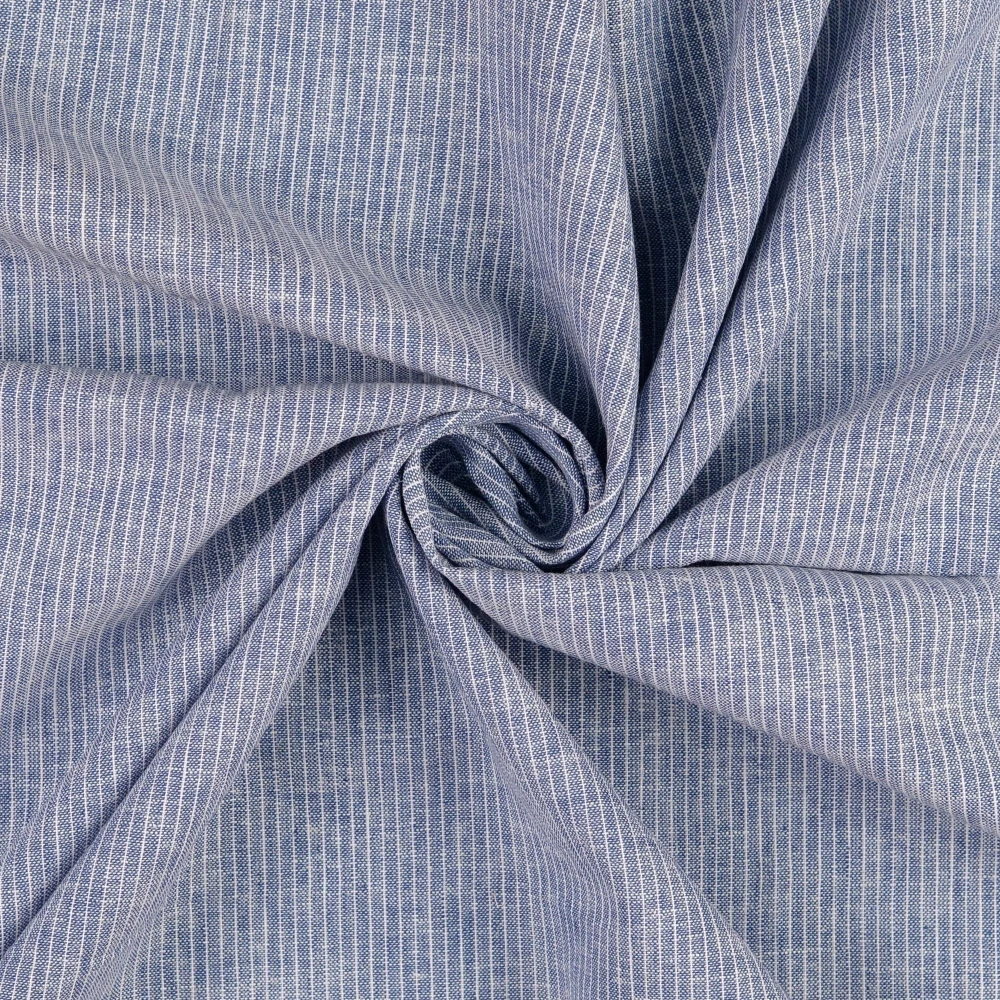 Len s bavlnou Jeans pruhy (E)