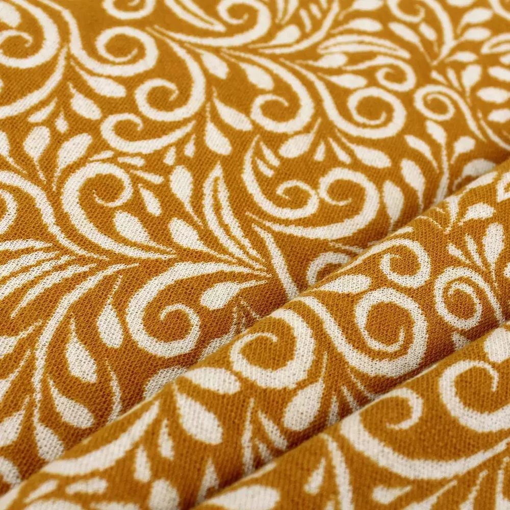 Merino Paisley hořčice a krém (E)