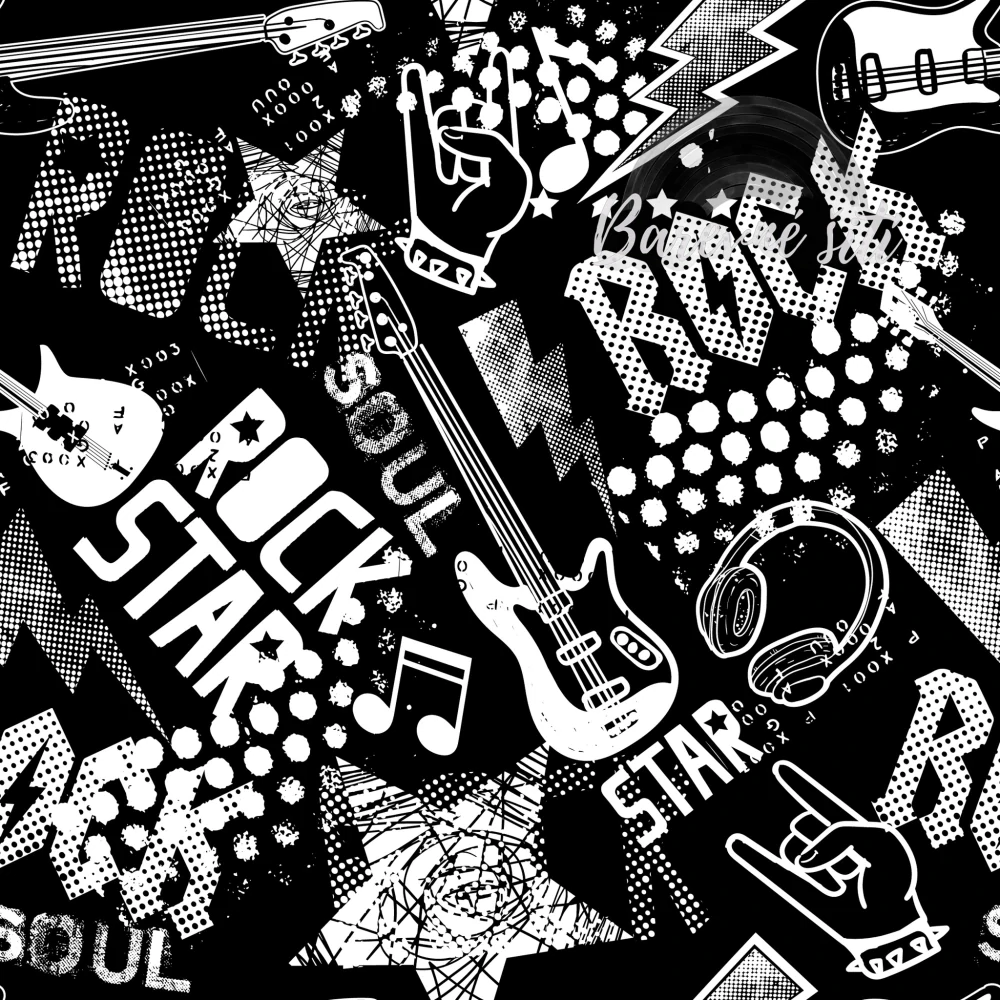 Úplet, Černobílý rock (E)