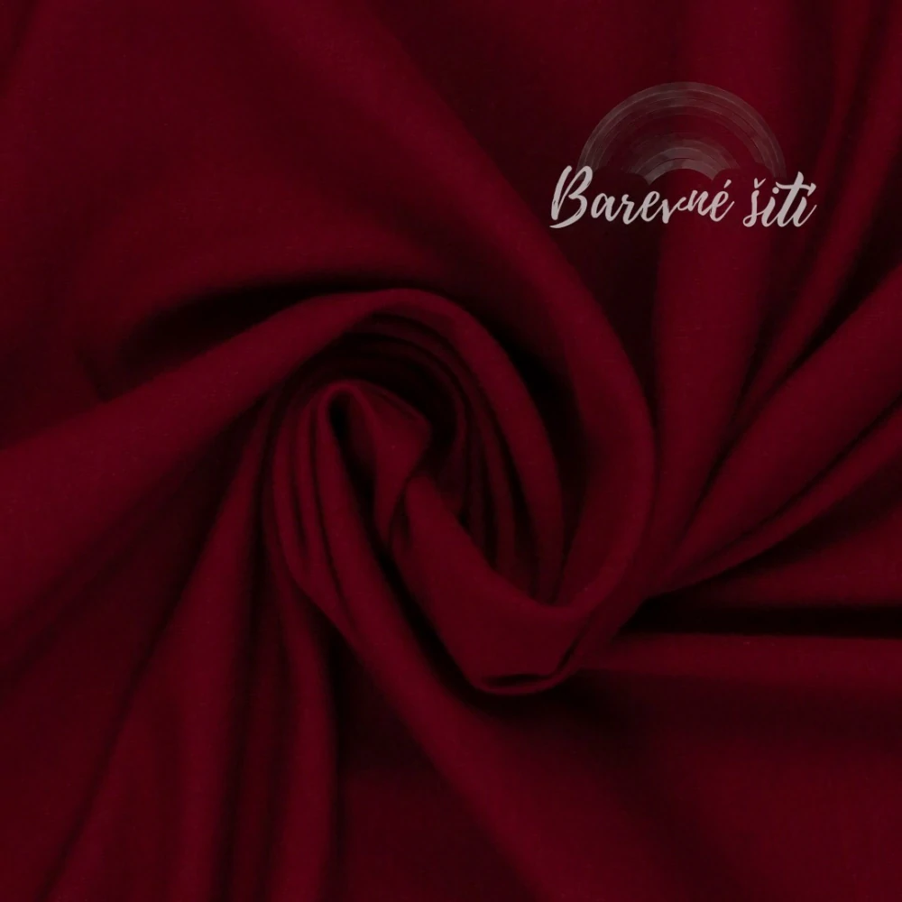 Bavlněný úplet Bordó 339 *NEW* (E)