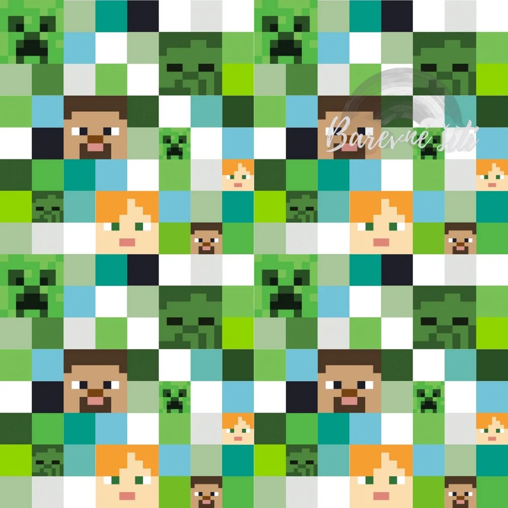 Jarní softshell Minecraft kostičky (E)
