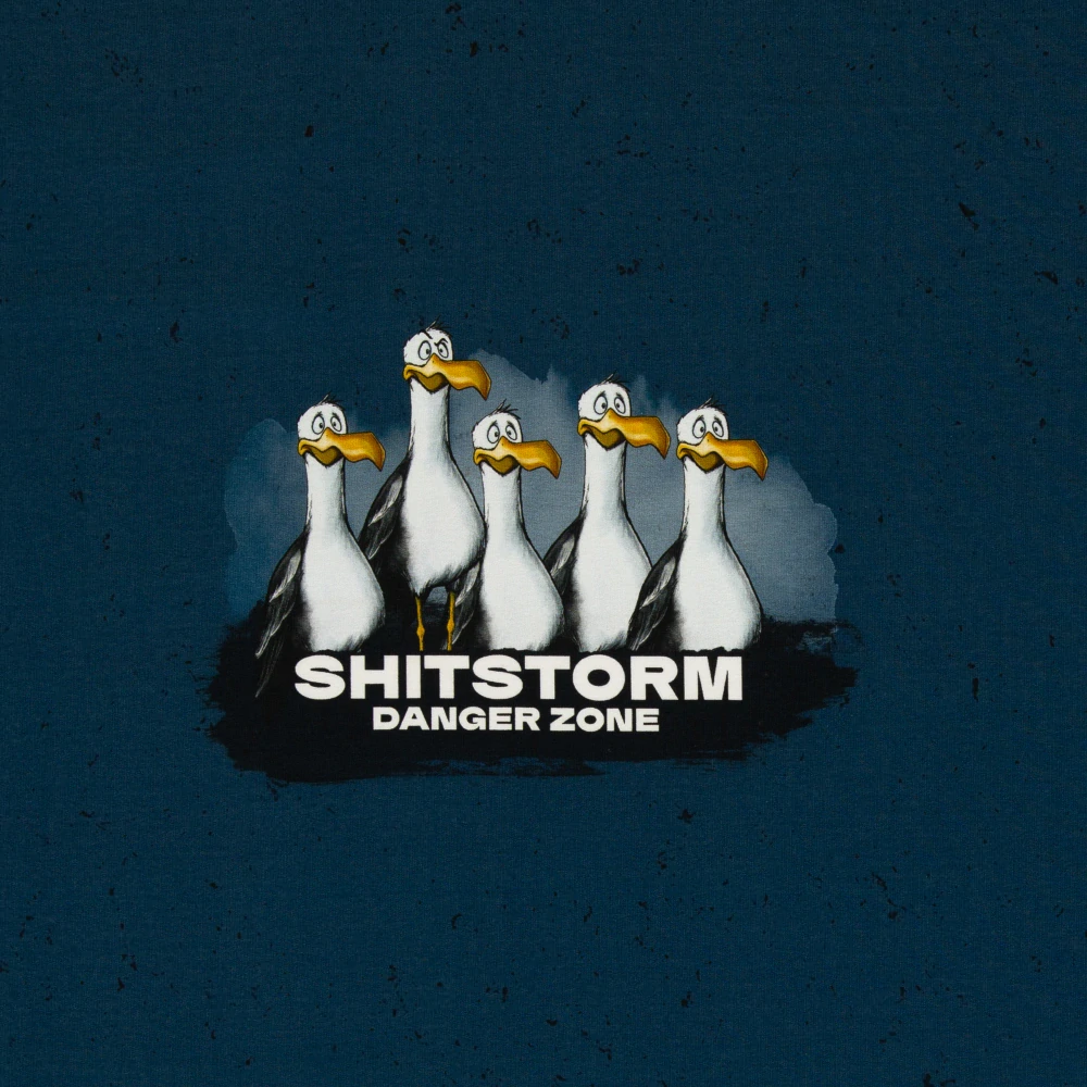 Teplákovina Shitstorm Racci, modrý, panel (E)