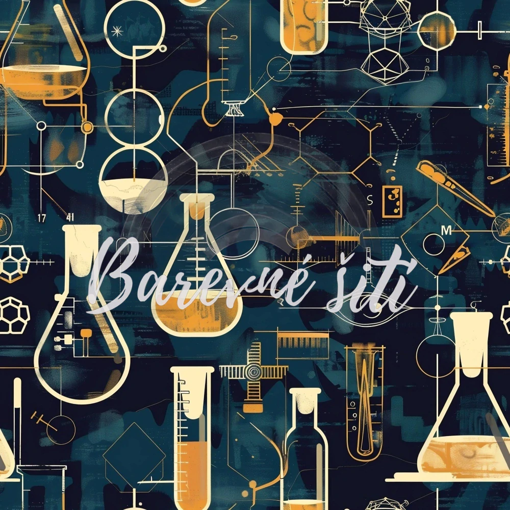 Úplet, Chemie, zkumavky, tmavězelená (E)