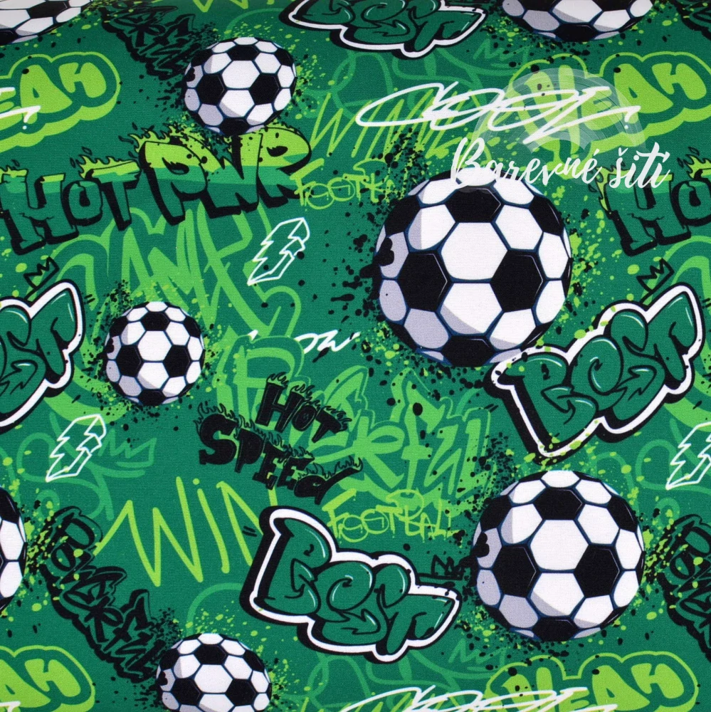 Zimní softshell Kopačáky na zelené (E)