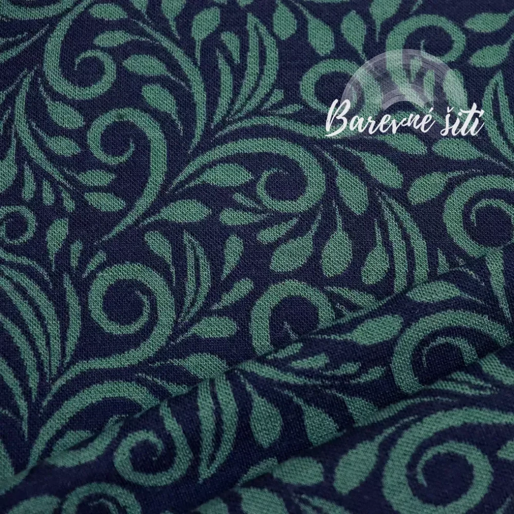 Merino Paisley Petrolej (E)