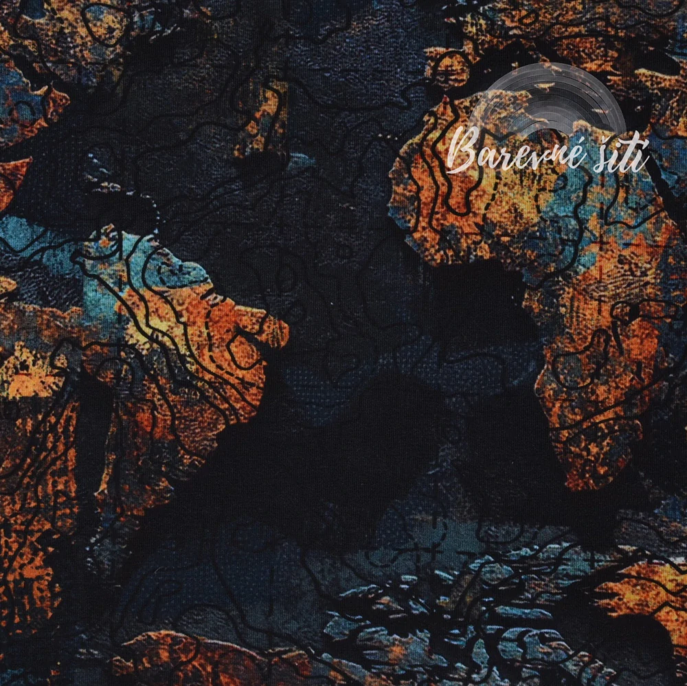 Teplákovina, Hrubá mapa světa (E) 1,10m/ks