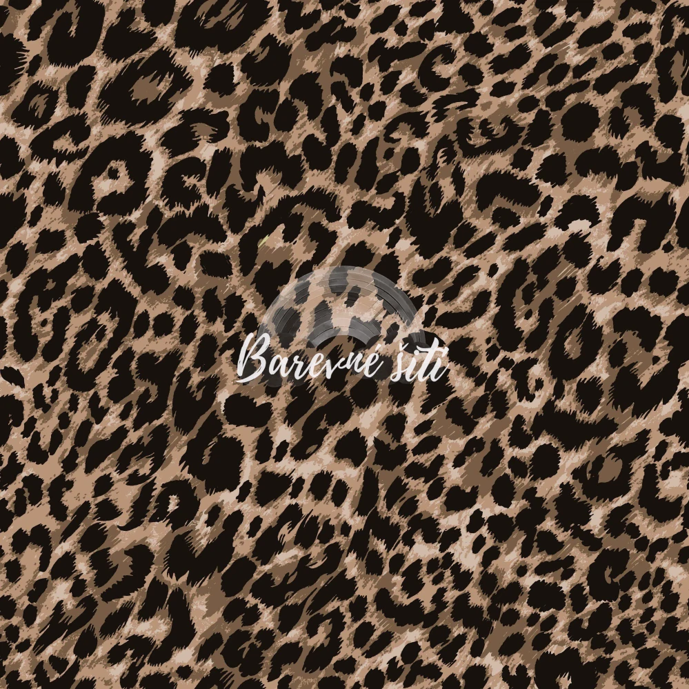 Sporty broušené, Tmavý leopard (E) 1,10m/ks