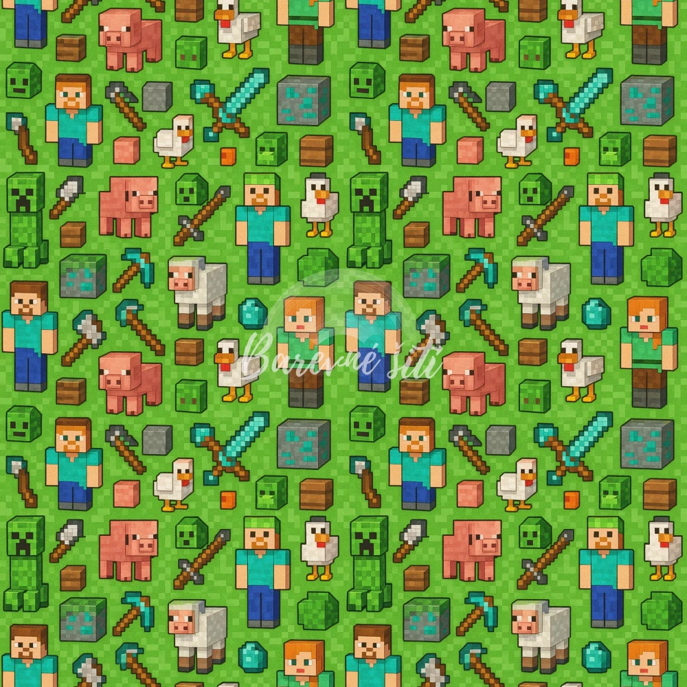 Úplet, Pixelová zelená gameska (E)