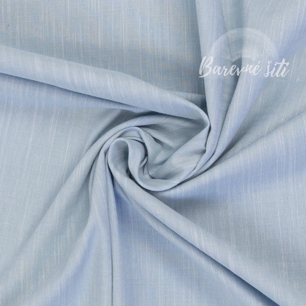 Košilovina, chambray, Sanna Světle modrá (E)