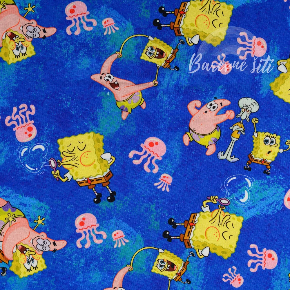 Úplet, Spongebob modrý (E) 0,55m/ks