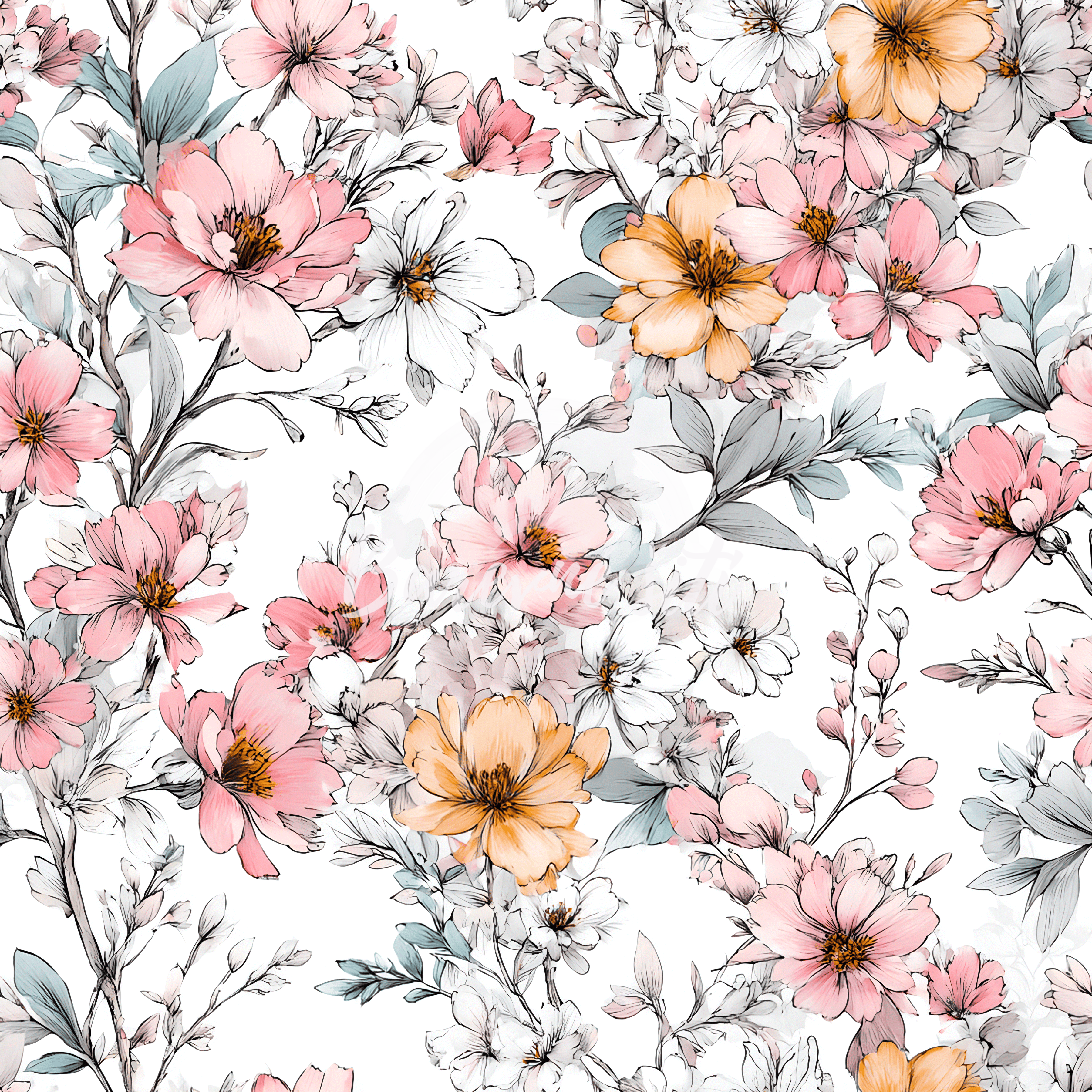 Silky, Pudrové květy (E)