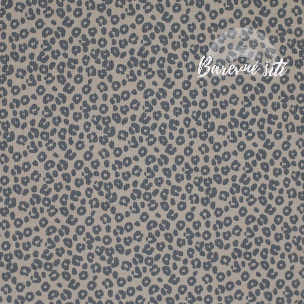 Žebrovaný úplet, Leopard béžový (ZUH)