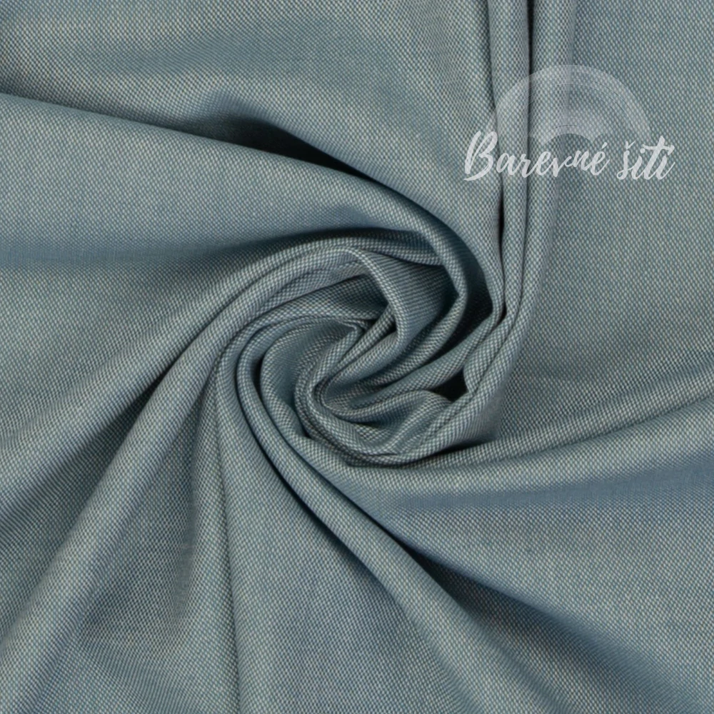 Košilovina, chambray Mika Mint (E)