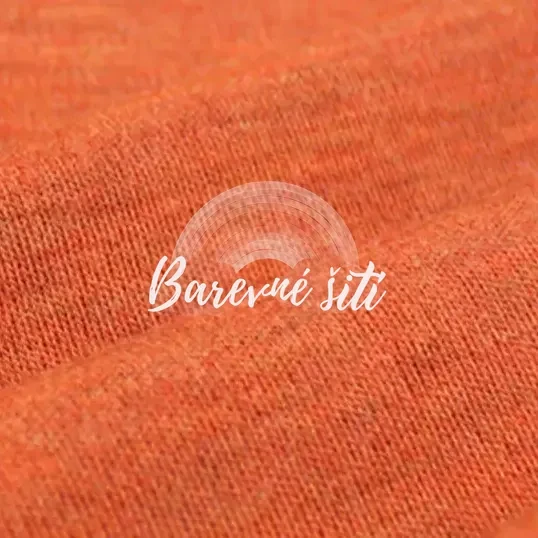 Letní merino rib Oranžová (MEL)