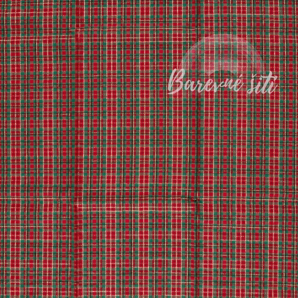 Plátno, Vánoční kostka Tartan 003 (E)