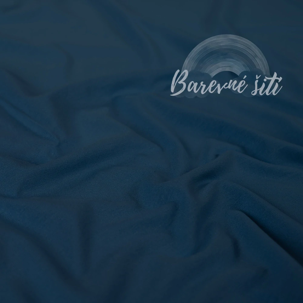 Viskozový úplet, Denim 220g (E)