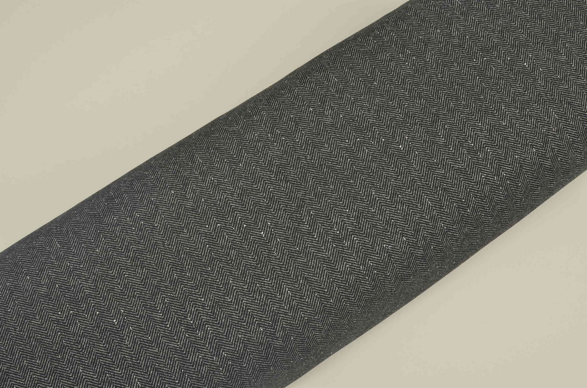 Teplákovina Chevron black (E)