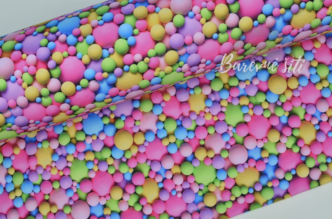 Úplet Pastelové 3D balonky (E)