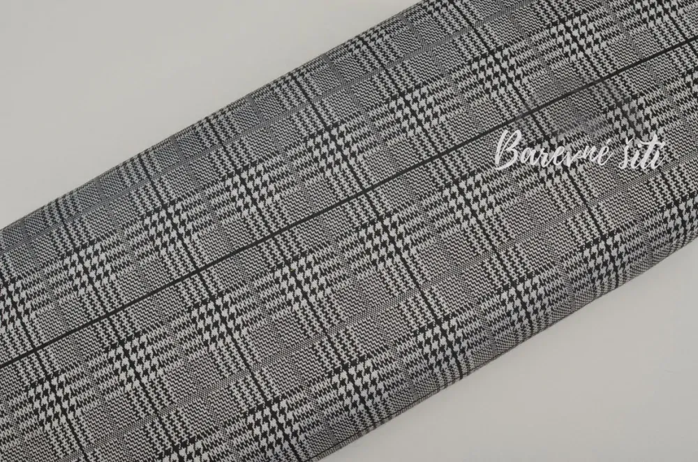 Jacquard Káro kohoutí stopy (E) 0,65m/Ks