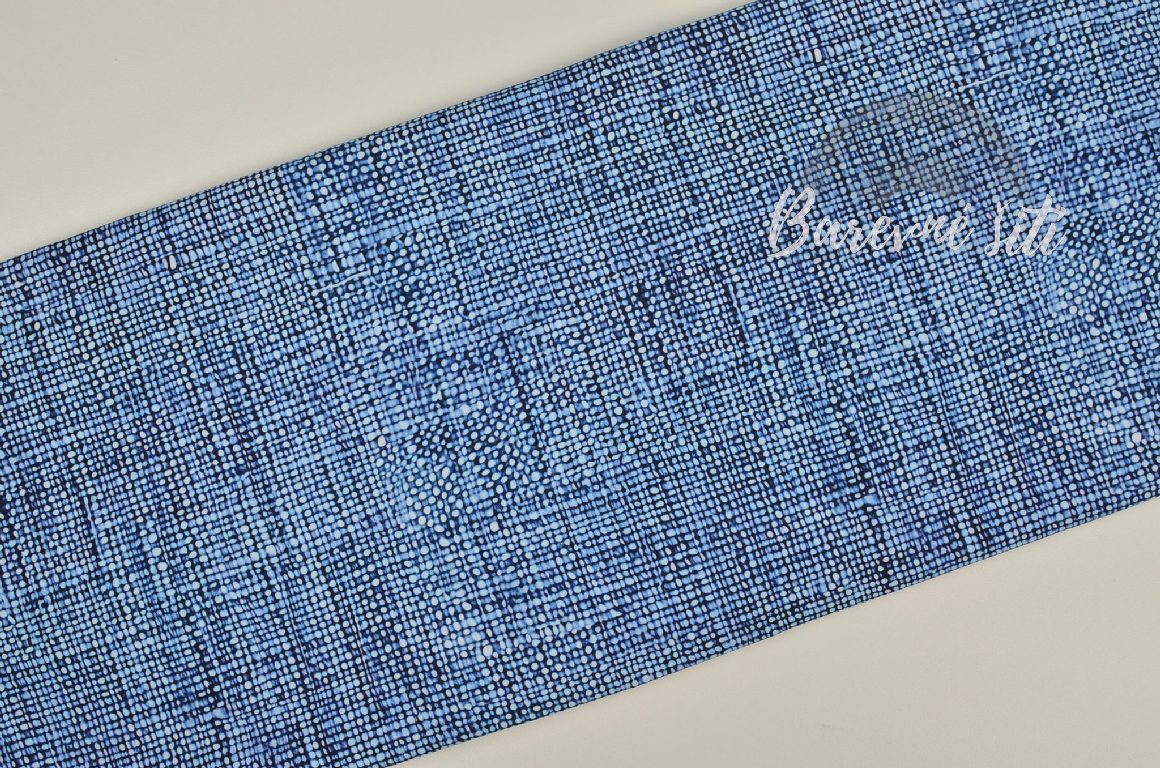 Teplákovina Tečkovaný jeans (E)