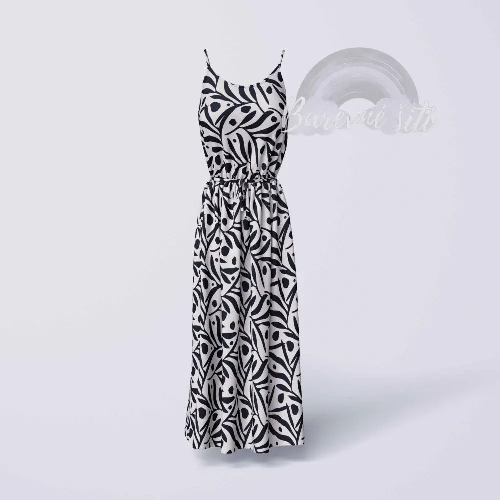 Silky, Krémová s černým vzorem (E) 2,3m/ks