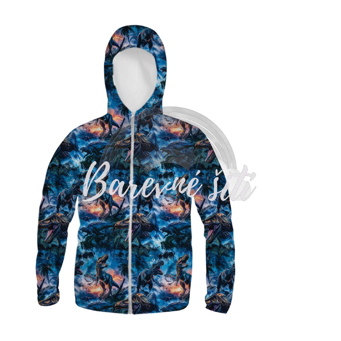 Zimní softshell Nebezpeční dinosauři modrá PŘEDOBJEDNÁVKA (P)
