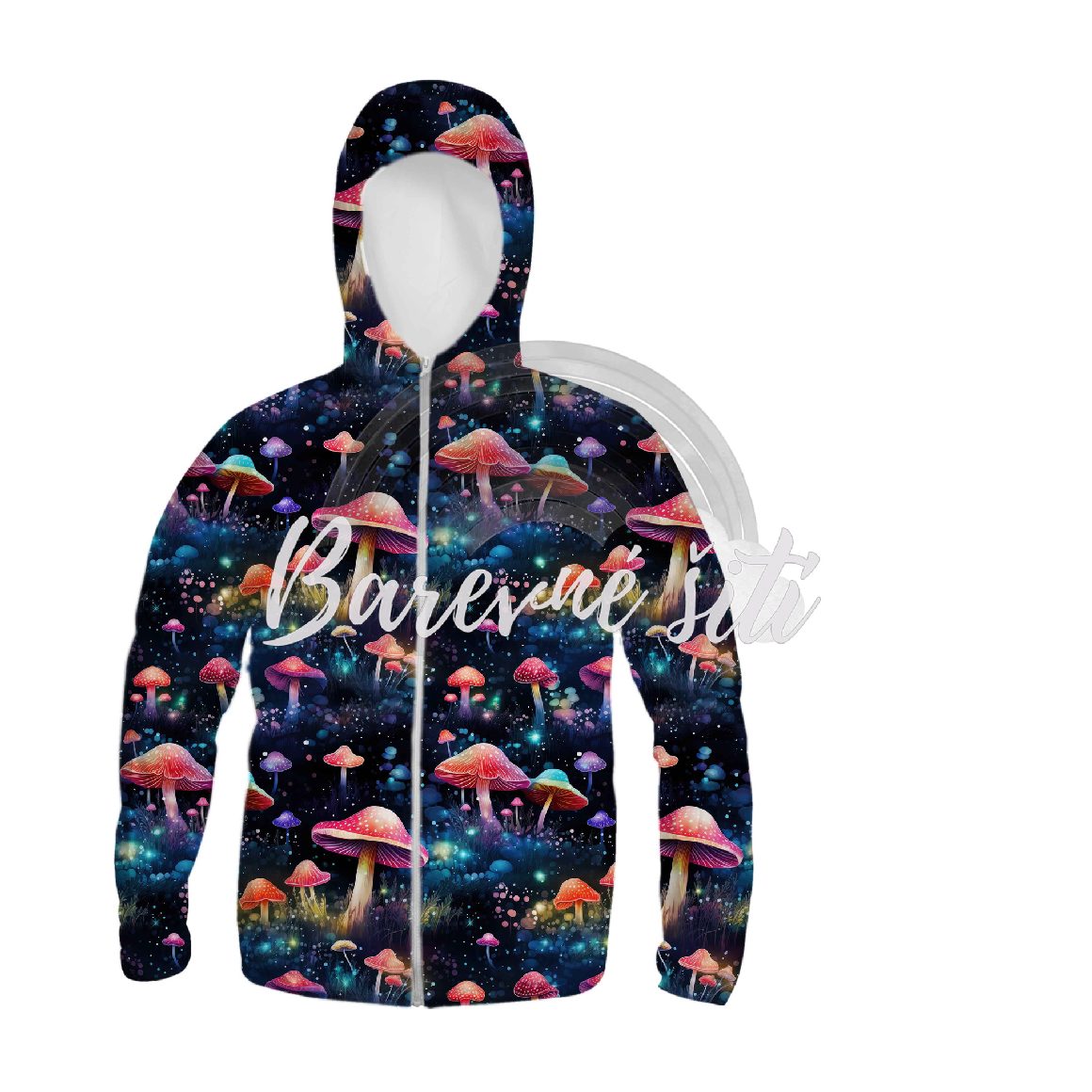 Zimní softshell Čarovné noční houbičky PŘEDOBJEDNÁVKA (P)