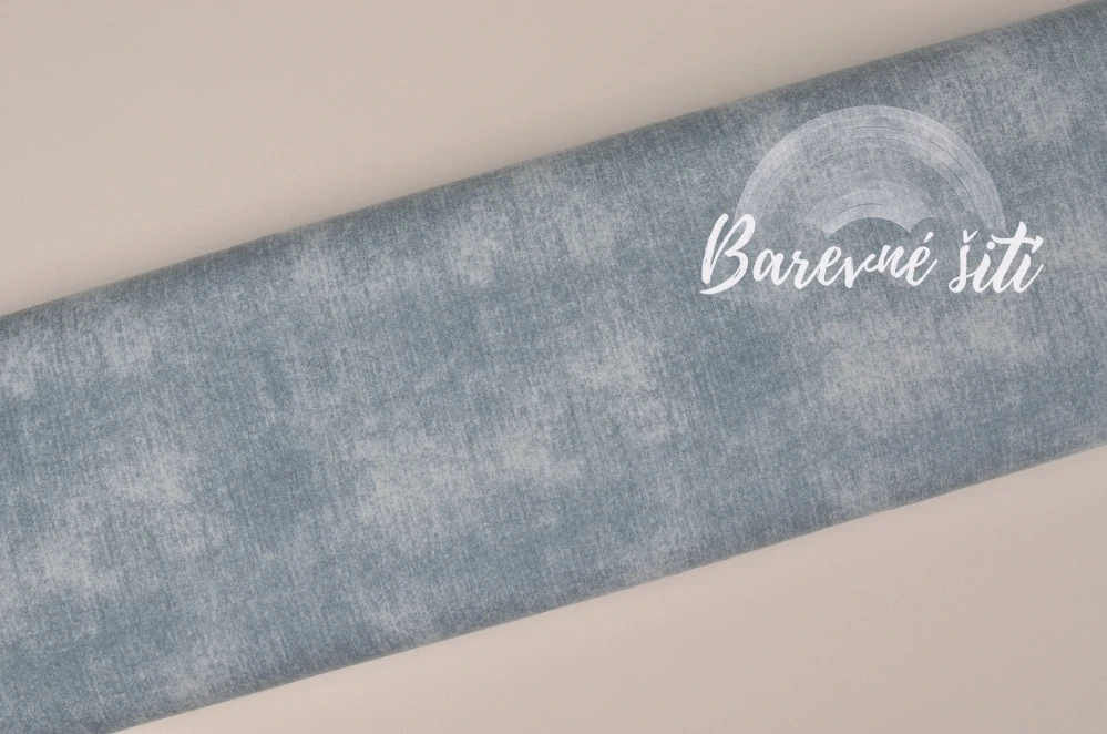 Teplákovina JEANS ŠEDOMODRÁ NEW (E)