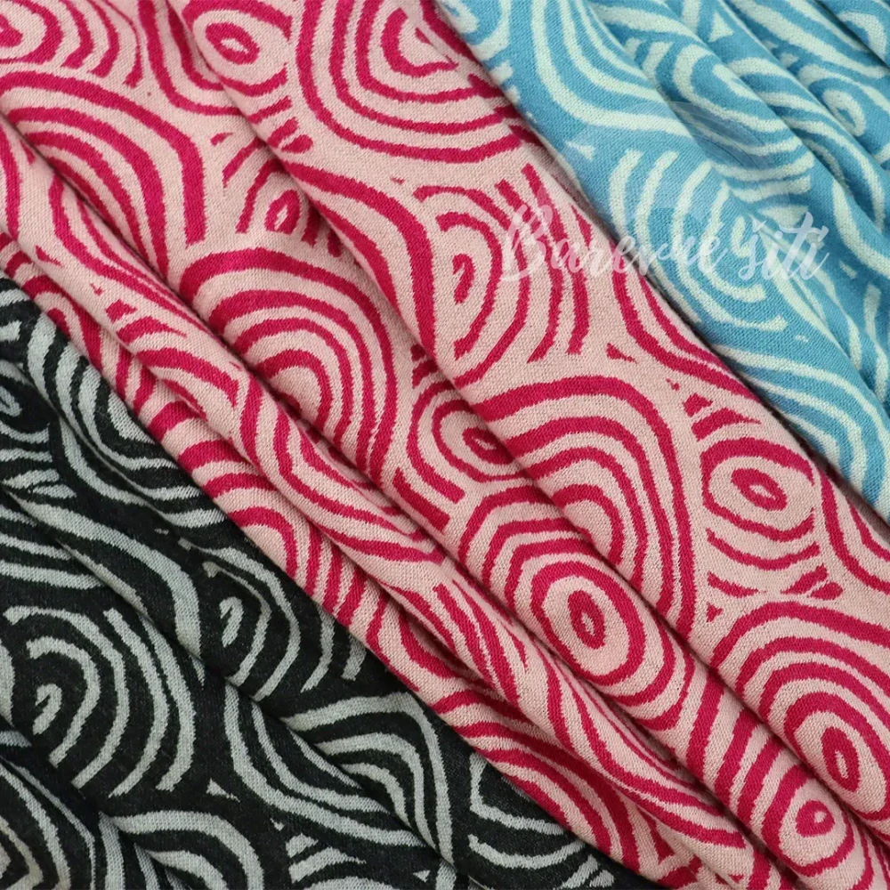Merino Kruhy aqua a krém (E) 1m/ks