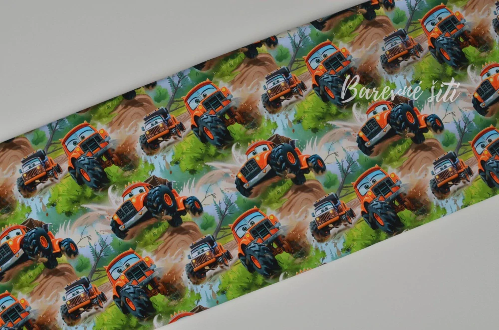 Teplákovina, Oranžové Monster Trucks (E)
